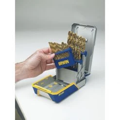 Irwin Titanium Nitride Coated Drill Bit Set With Case, 29-Piece, 3018003 -Tools Elegant shop sftp a s assets20220714000000493