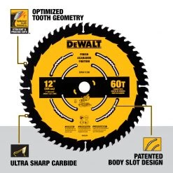 DEWALT Finish Saw Blade, 60T, 12 IN, DWA11260 9 DEWALT Finish Saw Blade, 60T, 12 IN, DWA11260 -Tools Elegant shop sftp a s assets20220714000000510