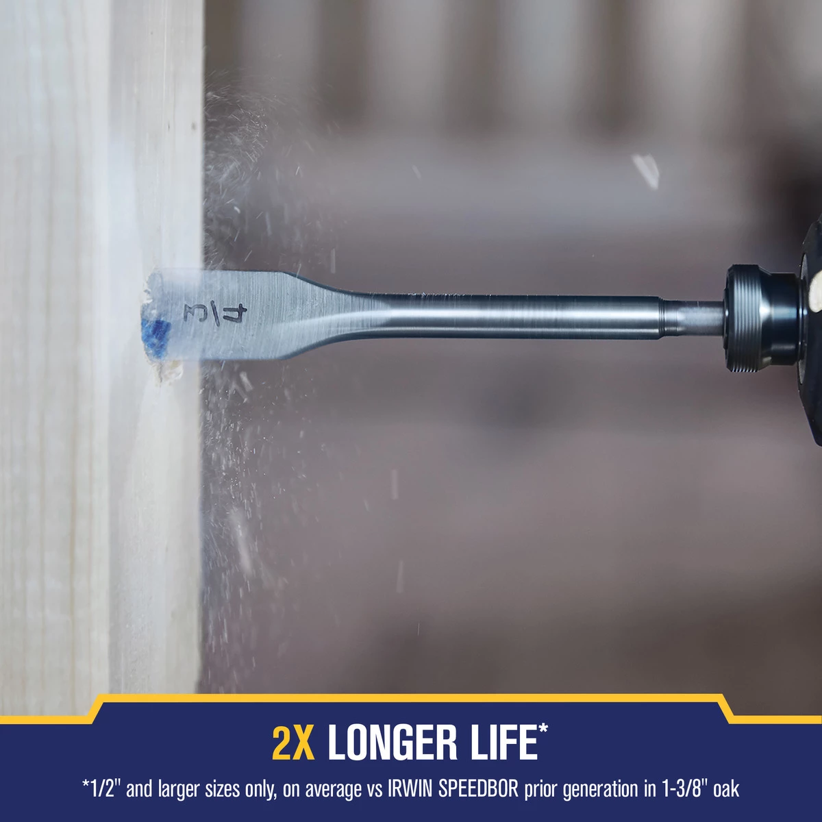 Irwin SPEEDBOR Flat Bit, 13/16 IN x 6 IN, 88813BX 7 Irwin SPEEDBOR Flat Bit, 13/16 IN x 6 IN, 88813BX - Image 5