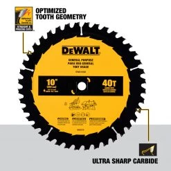 DEWALT General Purpose Circular Saw Blade, 40T, 10 IN, DWA11040 -Tools Elegant shop sftp a s assets20220714000000680