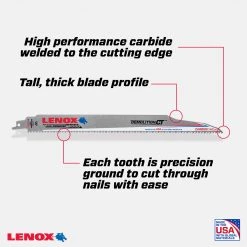 Lenox Demolition Reciprocating Saw Blade, 6 TPI, 12 IN, 1832146 -Tools Elegant shop sftp a s assets20220714000000683