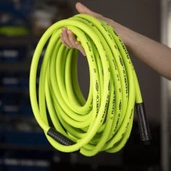 Flexzilla Air Hose, 3/8 IN MNPT Fittings, HFZ1250YW3, 1/2 IN x 50 FT -Tools Elegant shop sftp a s assets20220718000000008