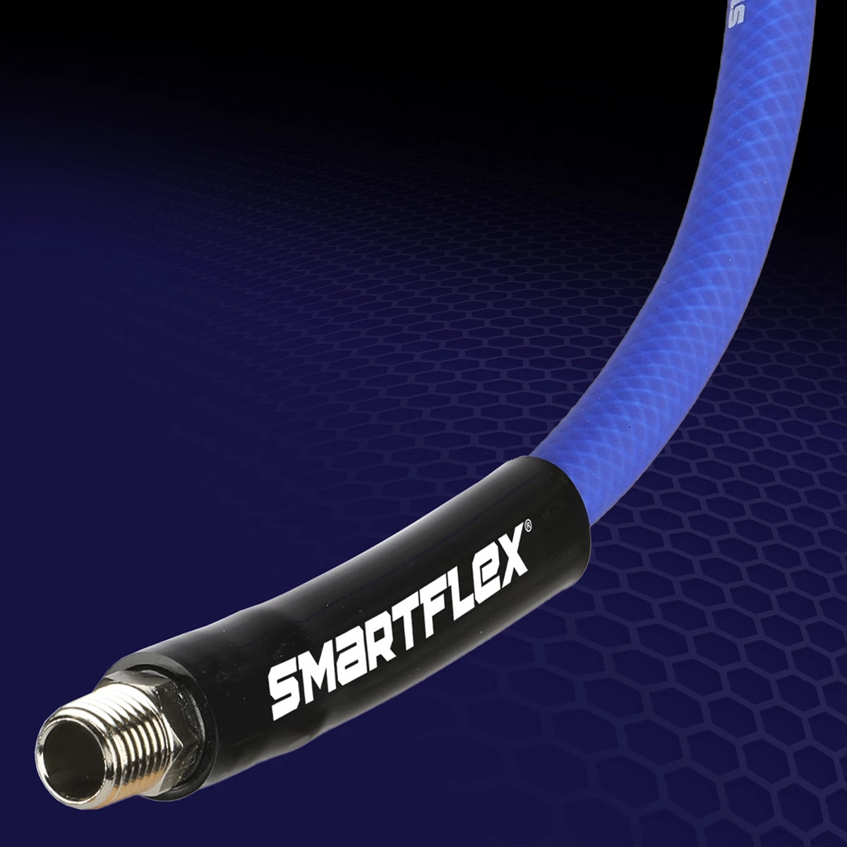 Smartflex Air Hose, 1/4 IN MNPT Fittings, HSF3850BL2, 3/8 IN x 50 FT 8 Smartflex Air Hose, 1/4 IN MNPT Fittings, HSF3850BL2, 3/8 IN x 50 FT - Image 6