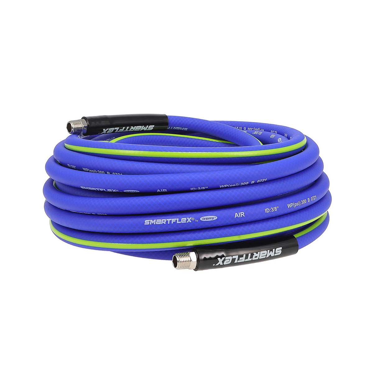 Smartflex Air Hose, 1/4 IN MNPT Fittings, HSF3850BL2, 3/8 IN x 50 FT 6 Smartflex Air Hose, 1/4 IN MNPT Fittings, HSF3850BL2, 3/8 IN x 50 FT - Image 4